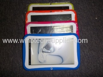 7 pouces Kids comprimés Rockchip 3028 Dual Core Cortex A9 1024 x 600 rose jaune bleu vert enfant Tablet Pc