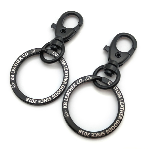 Spring Snap Hook Metal Flat O KeyChain Ring