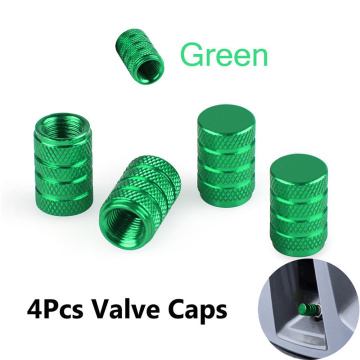 Middle three groove tire valve caps