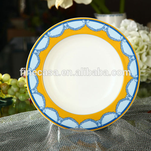 8.5 Inches Elegant Deep Plate with Rim