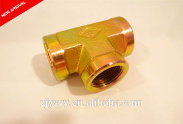 HOT SALE HYDRAULIC ADAPTORS CARBON STEEL NPT FEMALE TEE