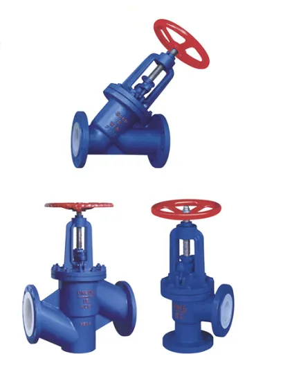 YD41F PTFE Lining Fluorine Lined Stop Valve