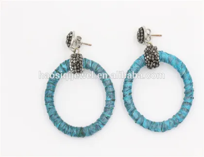 ladies earrings designs pictures, leather silver 925 earrings women jewelry