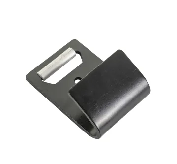 Hot Sale Black E-Coated 2-Piece Metal Snap Flat Hook for Ratchet Tie-Down Cargo Hook
