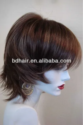 short hair wig,human hair wig,lady wig