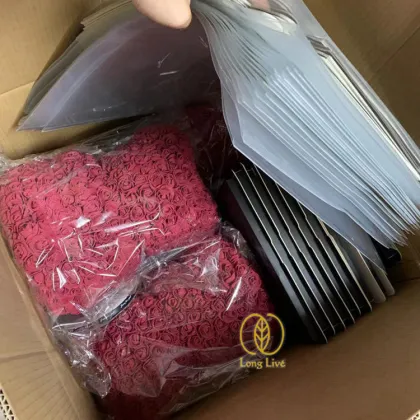 40cm Rose Bear Heart Teddy Bear - Valentine's Day Gift