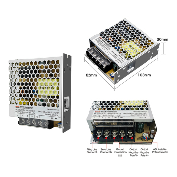 Ultra-thin 12V 60W Bina Power Supply: Ideal for 3D Printer LED Lighting, CCTV Cameras, and More
