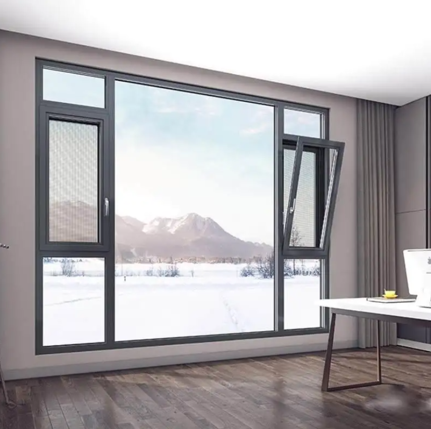 Aluminum tilt and turn windows