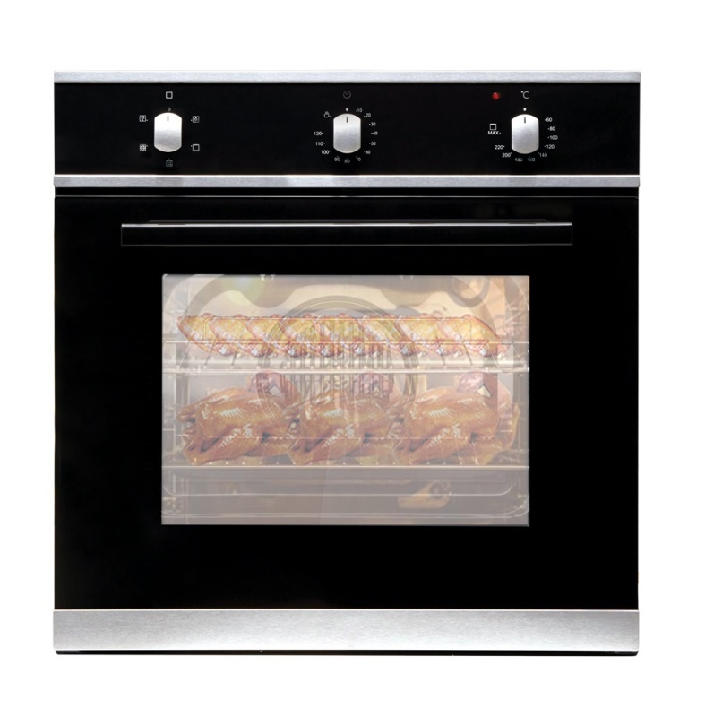67L big capacity home bakery 2 layer glass door with safety device pizza oven built in gas+electric oven convection oven