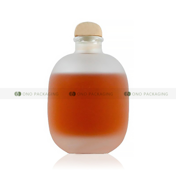 Bottiglie di vetro smerigliate personalizzate con tappi di sughero - 250 ml e 500 ml