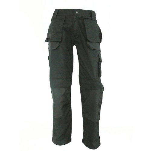 Black double stitched cargo pants