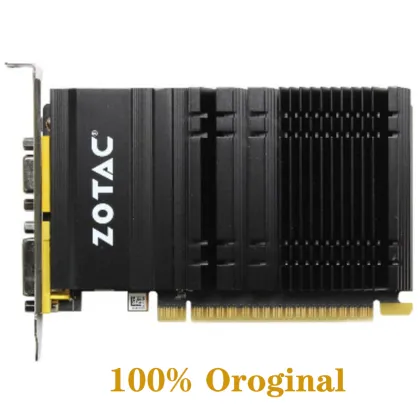Used ZOTAC Video Card GeForce GT 610 1GB 64Bit GDDR3 Graphics Cards GPU Map For NVIDIA Original GT610 1GD3 DVI VGA PCI-E
