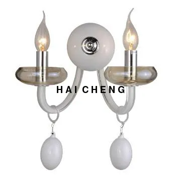 Hotel guestroom glass wall lightings