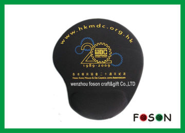 Comfortable Screen Printing Silicone + Neoprene Mouse Pad With Wrist
