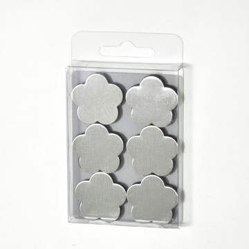 6 pcs Stainless Steel Plum Flower Magnet Set
