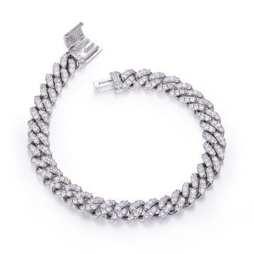 Premium Lab Diamond Cuban Cuban Link ကွင်းဆက်ကွင်းဆက်
