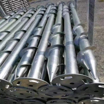 Fondation de vis de masse galvanisée en acier à vide en acier