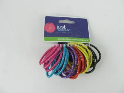 24Pcs elastic hair bands