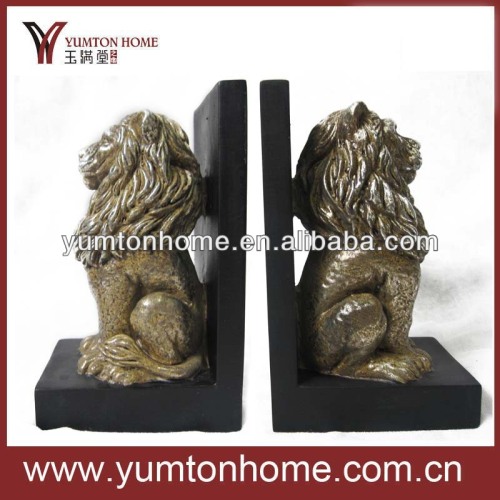 Resin lion animal bookends wholesale