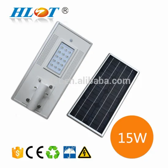 Outdoor High Lumen Integrated Solar Led Street Light 15W