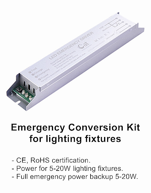 Pacote de backup de emergência LED ultrafino