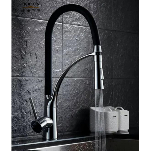 Black hose with bracket kitchen pull-out Mixer