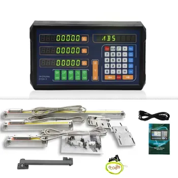 DITRON Optical Ruler with Digital Readout for Lathe/Milling/Grinding Machines (2-Axis/3-Axis DRO Monitor)