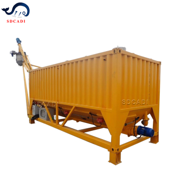 Customized 4mm Q235B Frac Sand Mobile Container Cement Silo for Concrete Batching Plants