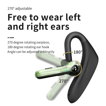 Fone de ouvido sem fio de orelha única para carro
