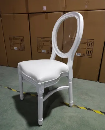 Solid Wood Chateau Louis Chair with Acrylic Backrest