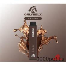 Vapor recargable desechable 3000puffs grueso Aceite