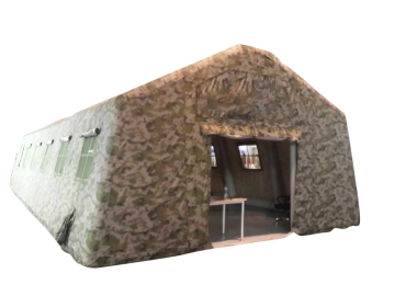 आउटडोर ड्रिल के लिए 84sqm बड़े छलावरण inflatable तम्बू