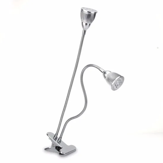 Flexible Neck 360 Degree Led Clip Desk Plant double 5watt Led Grow Light For Garden Greenhouse