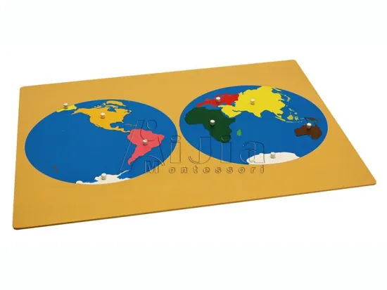 montessori equipment -geography wooden puzzles Montessori materials