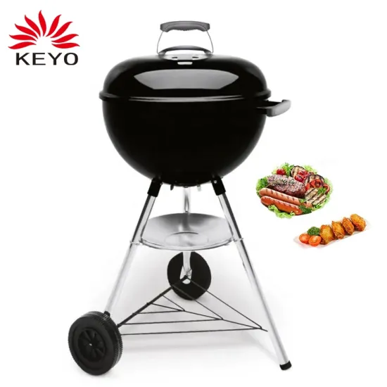 Parrilla One Touch de la Kettle Black Portable Barbecue One Touch Silver Grills Outdoor Charcoal Grill
