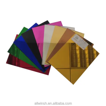 Golden Acrylic Mirror Sheets for Home Decoration
