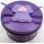 Purple Round Tin with Bear decoration