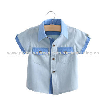 Children's cotton short-sleeved shirt