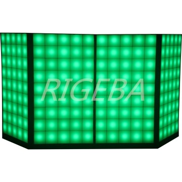 Portable LED digital dj facade booth for night club