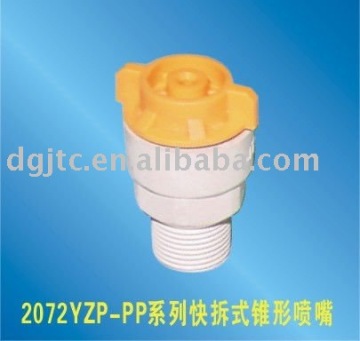 Fast release washer spray nozzle