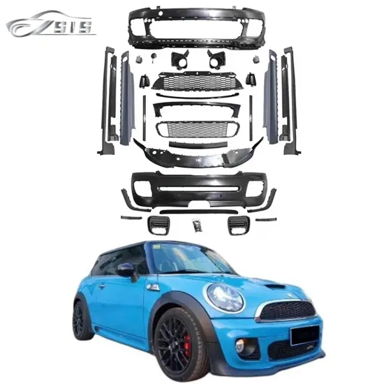 R56 R57 R58 Mini JCW Body Kit Front Bumper Side Skirt Grille 2007-2013 R56 Mags