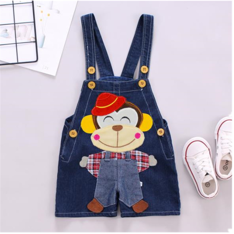 Baby Boy Girl Clothes Summer Kids Short Trousers Toddler Infant Boy Girl Pants Denim Shorts Jeans Overalls Dungarees F0006