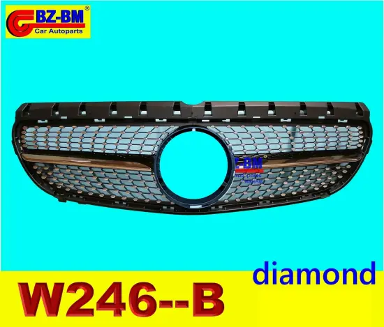 Diamond Style Front Bumper Grille for AMG GT C180 C200 C260 e200 e300 W204 W166 ML