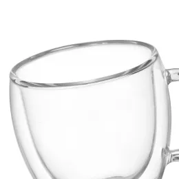 Transparent Double Layer Glass Coffee Cup