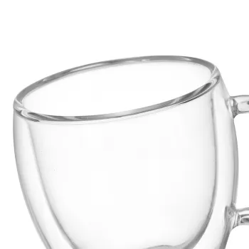 Transparent Double Layer Glass Coffee Cup
