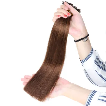 100% Wholesale Keratin Double Drawn Blonde Russian Remy Human Hair Brazilian I Tip Hair Extension