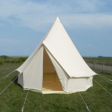 6-Person Luxury Bell Tent: All-Seasons Waterproof Camping Tent for Safari Camp
