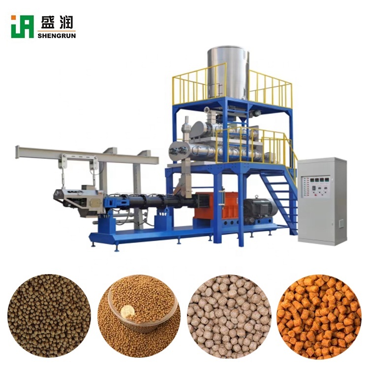 Full Automatic Large Capacity Twin Screw Fish Feed Extrusion Production Line
