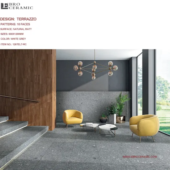 Terrazzo and Marble Tiles 600x1200 for Bathroom Floors and Walls