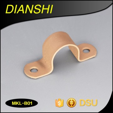 U shape saddle clips PVC coated